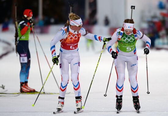 2014 Winter Olympics. Biathlon. Mixed relay