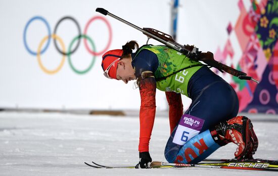 2014 Winter Olympics. Biathlon. Mixed relay