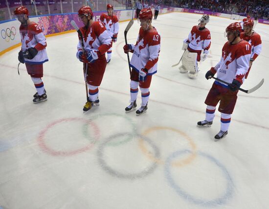 2014 Winter Olympics. Ice hockey. Men. Finland vs. Russia