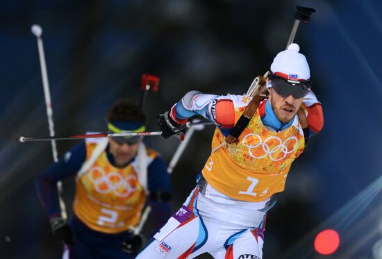 2014 Winter Olympics. Biathlon. Mixed relay