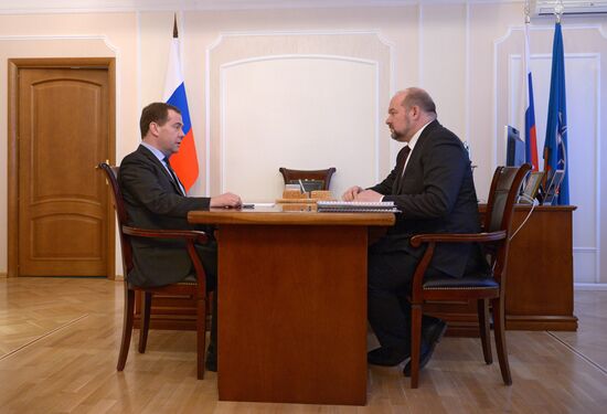 Dmitry Medvedev's working visit to Mirny