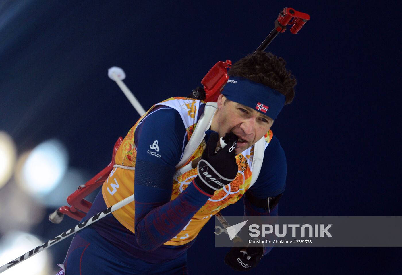 2014 Winter Olympics. Biathlon. Mixed relay