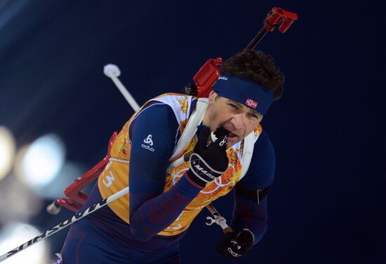 2014 Winter Olympics. Biathlon. Mixed relay