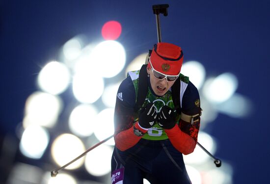 2014 Winter Olympics. Biathlon. Mixed relay