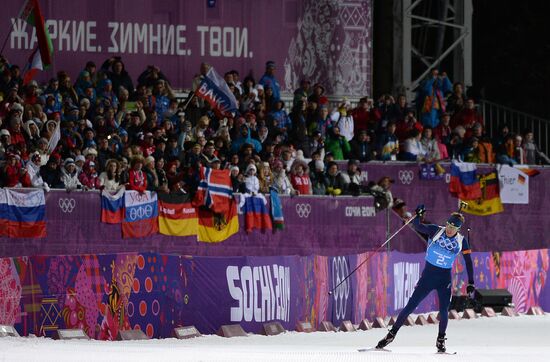 2014 Winter Olympics. Biathlon. Mixed relay