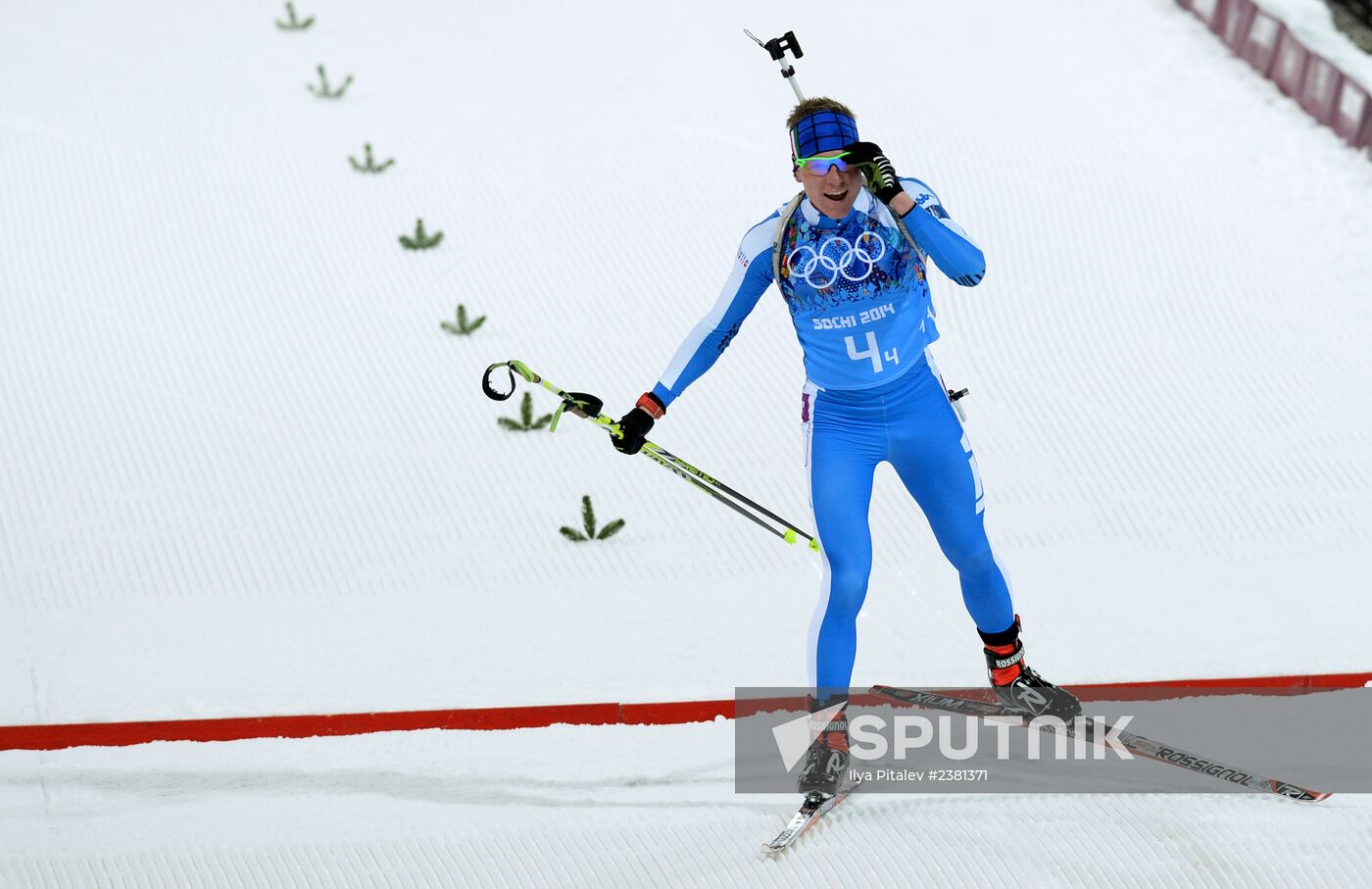 2014 Winter Olympics. Biathlon. Mixed relay