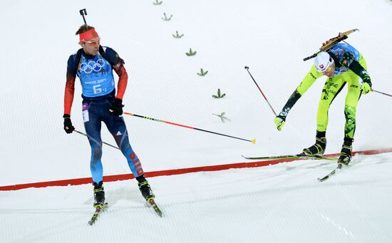 2014 Winter Olympics. Biathlon. Mixed relay