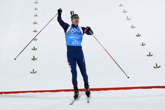 2014 Winter Olympics. Biathlon. Mixed relay