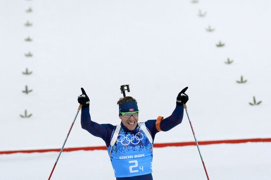 2014 Winter Olympics. Biathlon. Mixed relay