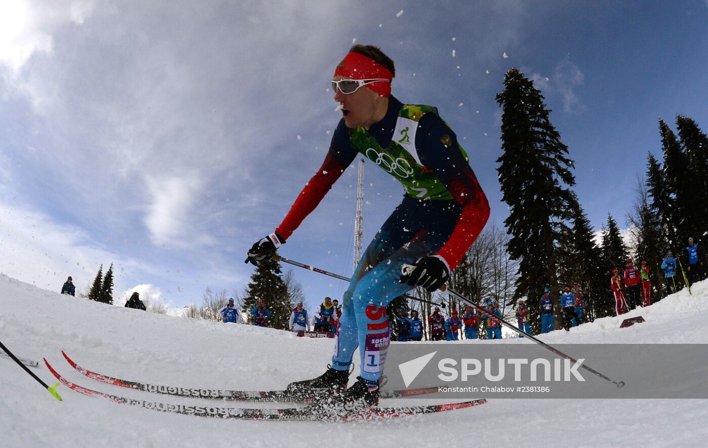 2014 Winter Olympics. Cross-country skiing. Men. Team sprint