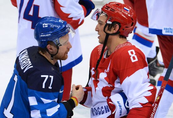 2014 Winter Olympics. Ice hockey. Men. Finland vs. Russia