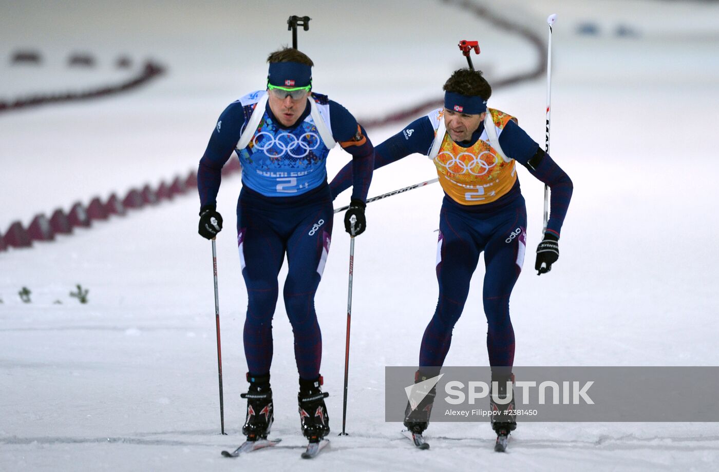 2014 Winter Olympics. Biathlon. Mixed relay