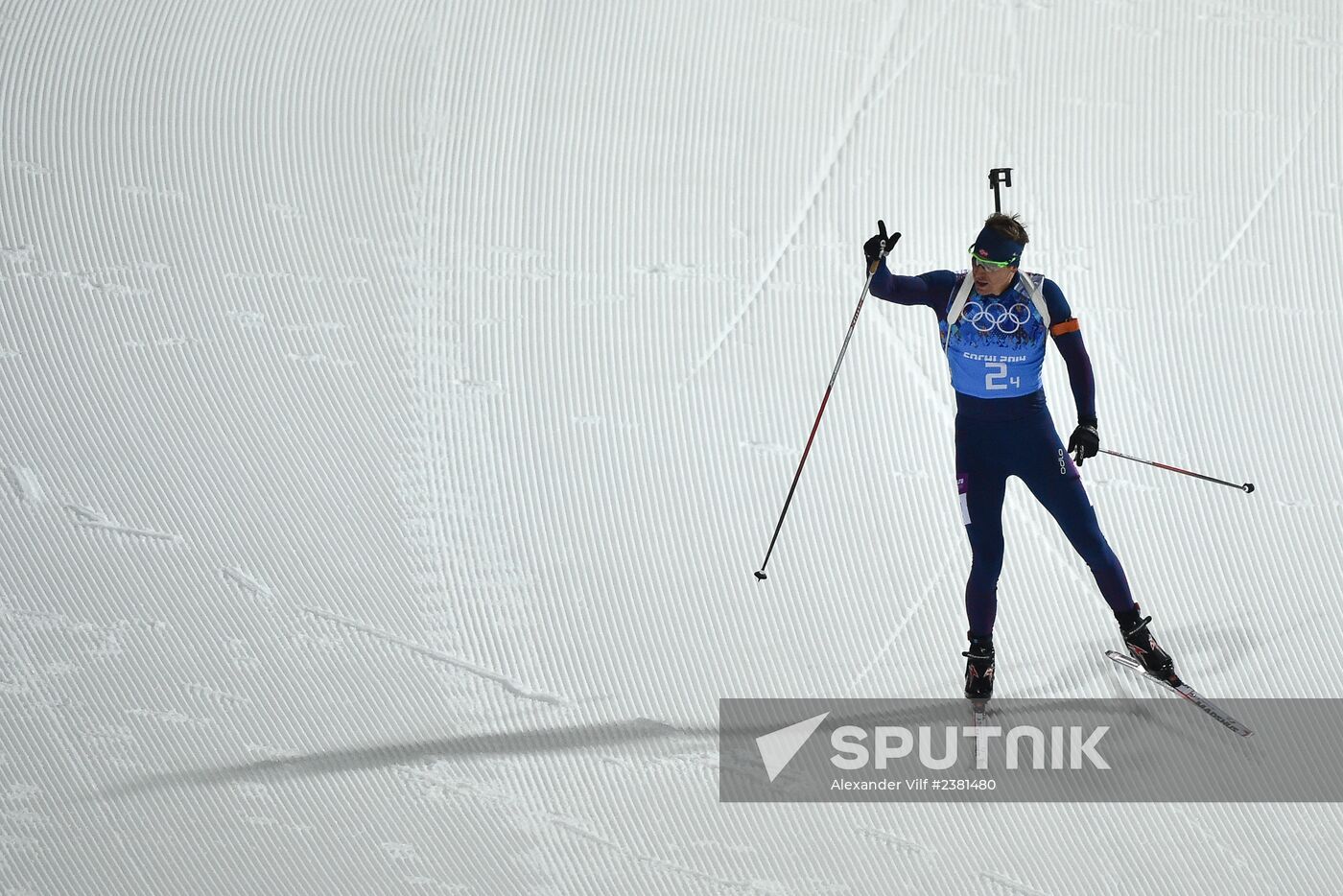 2014 Winter Olympics. Biathlon. Mixed relay