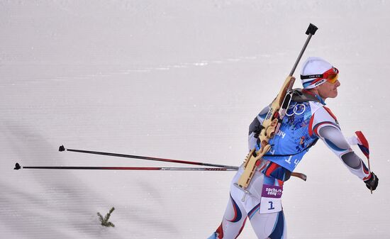 2014 Winter Olympics. Biathlon. Mixed relay