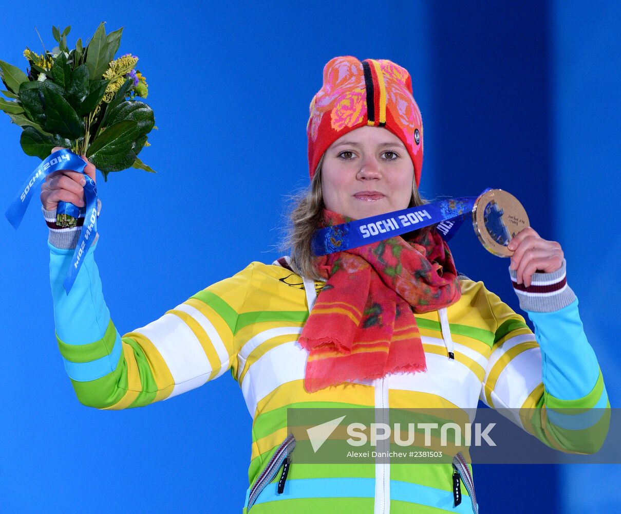 2014 Winter Olympics. Medal ceremony. Day Twelve