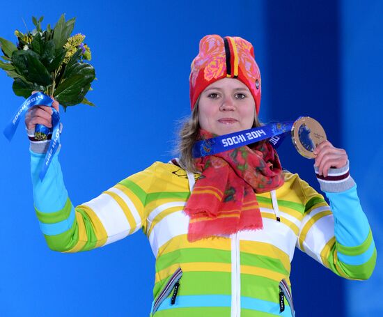 2014 Winter Olympics. Medal ceremony. Day Twelve