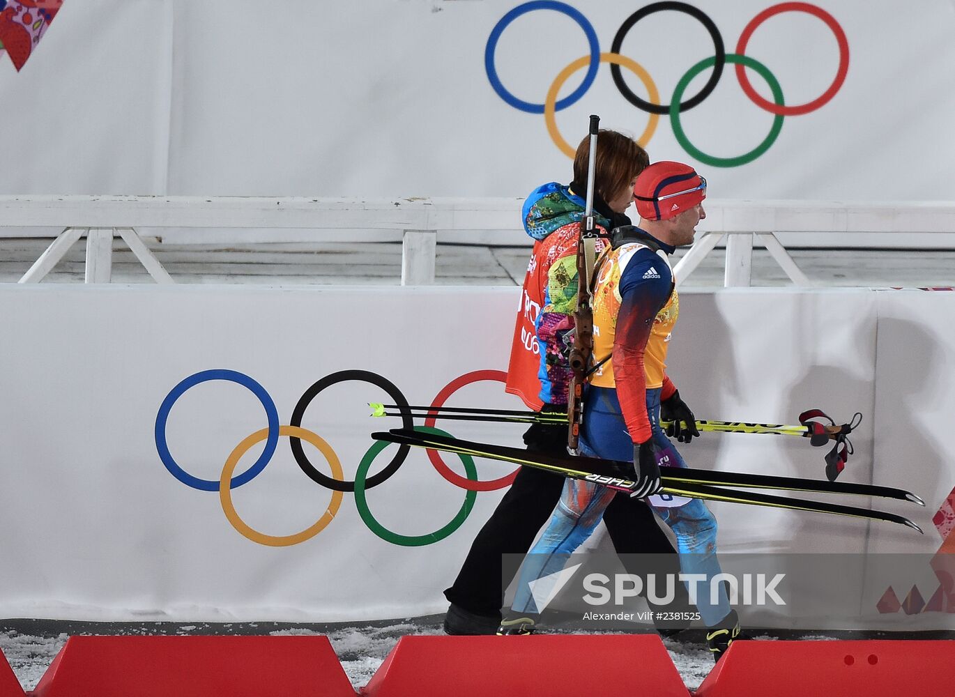 2014 Winter Olympics. Biathlon. Mixed relay