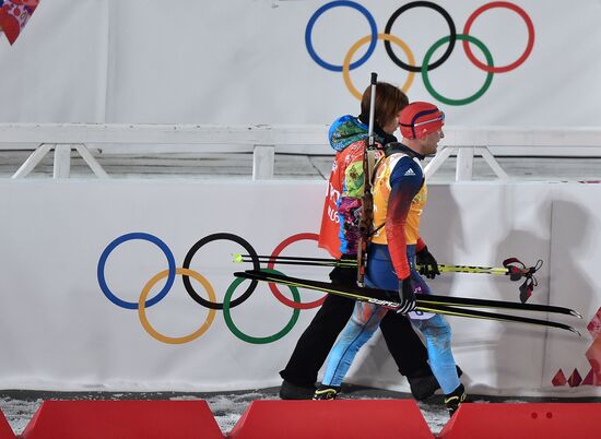 2014 Winter Olympics. Biathlon. Mixed relay