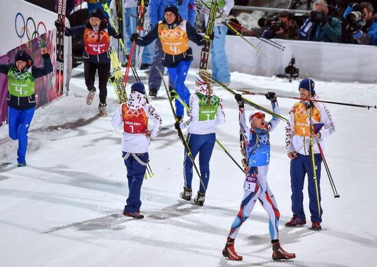 2014 Winter Olympics. Biathlon. Mixed relay