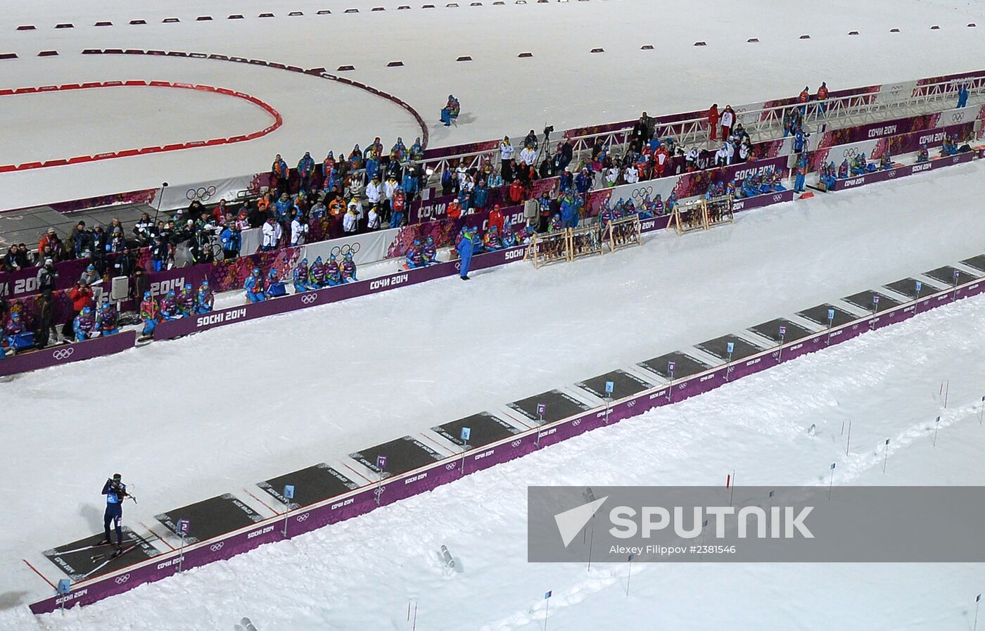 2014 Winter Olympics. Biathlon. Mixed relay