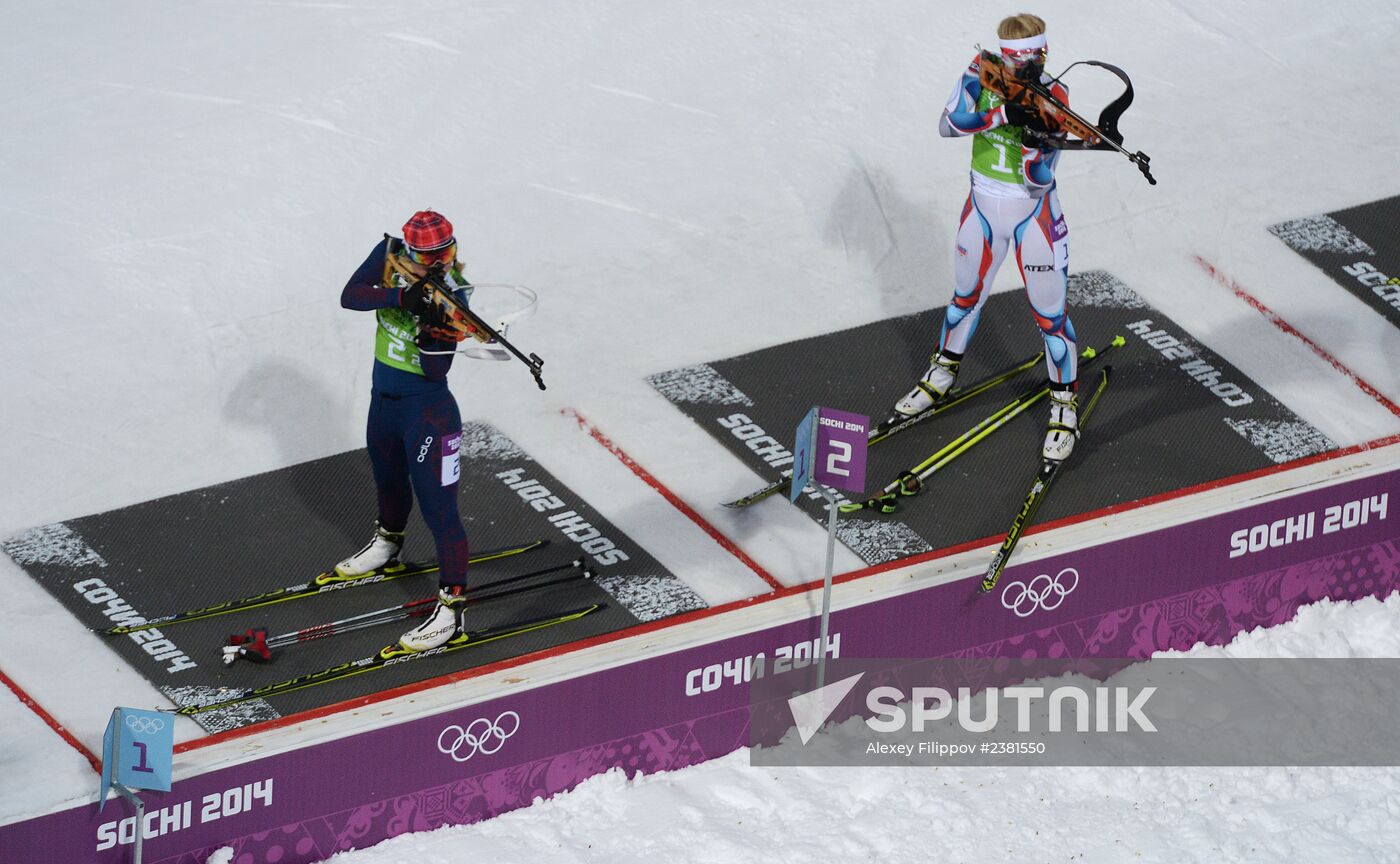 2014 Winter Olympics. Biathlon. Mixed relay