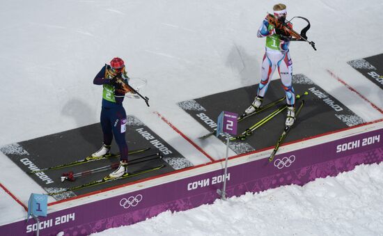 2014 Winter Olympics. Biathlon. Mixed relay