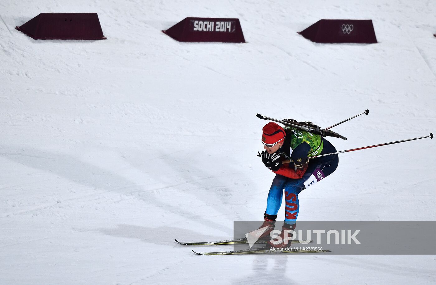 2014 Winter Olympics. Biathlon. Mixed relay