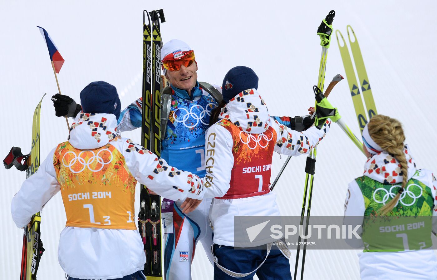 2014 Winter Olympics. Biathlon. Mixed relay