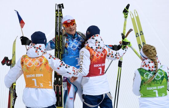 2014 Winter Olympics. Biathlon. Mixed relay