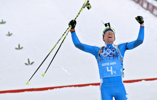 2014 Winter Olympics. Biathlon. Mixed relay