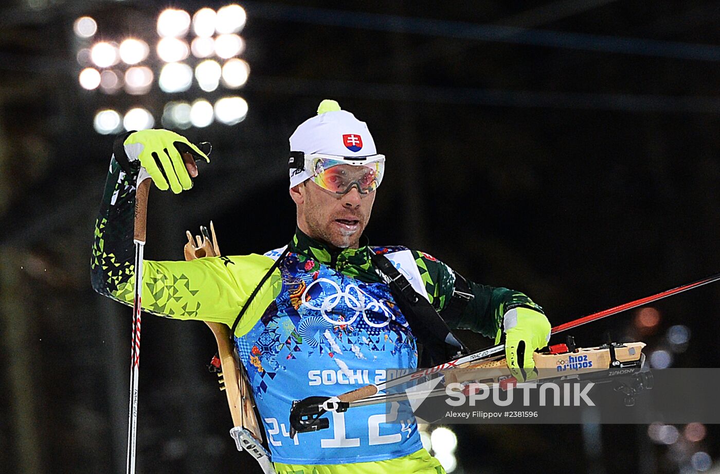 2014 Winter Olympics. Biathlon. Mixed relay