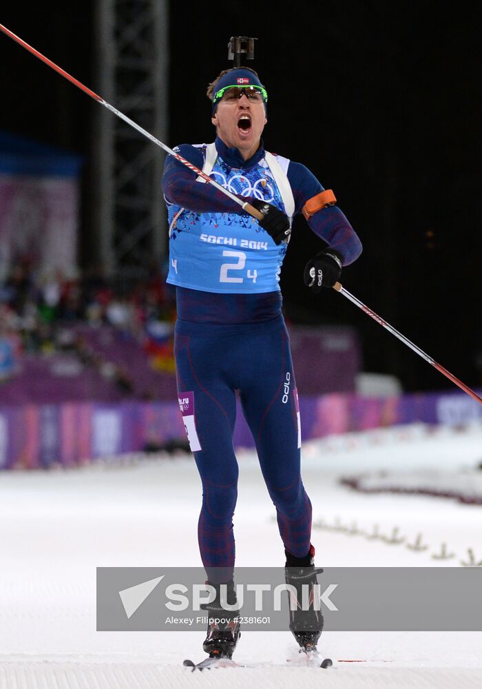 2014 Winter Olympics. Biathlon. Mixed relay