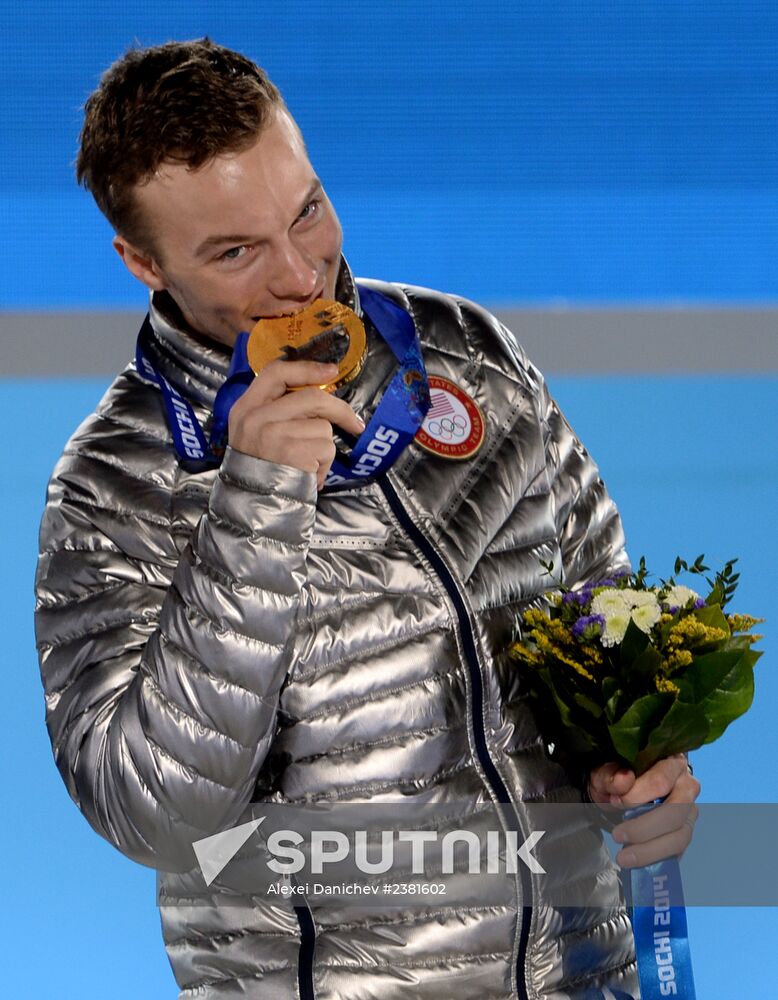 2014 Winter Olympics. Medal ceremony. Day Twelve