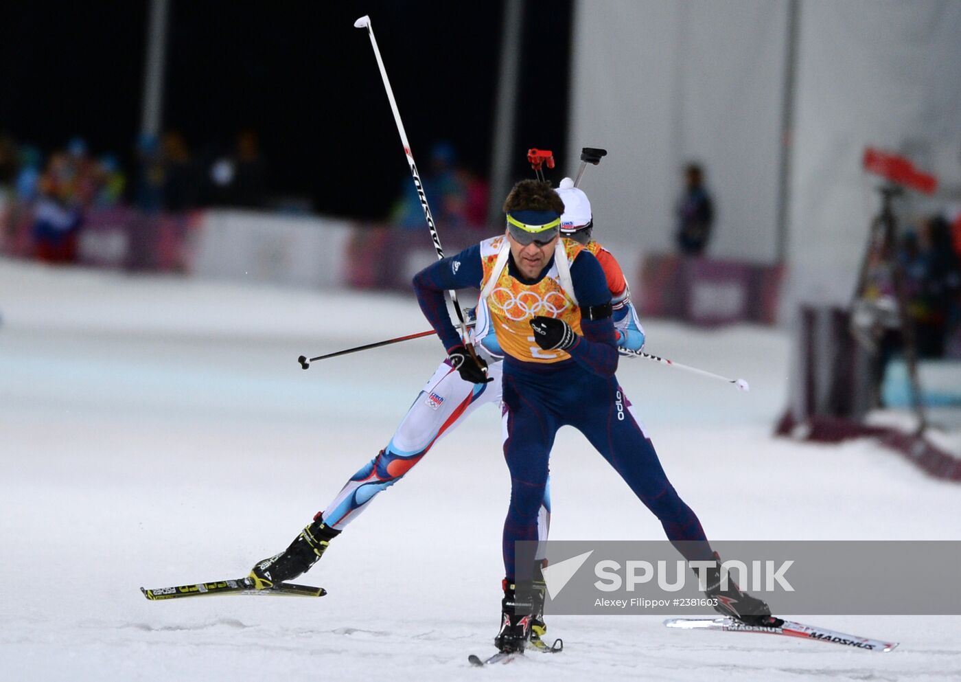 2014 Winter Olympics. Biathlon. Mixed relay
