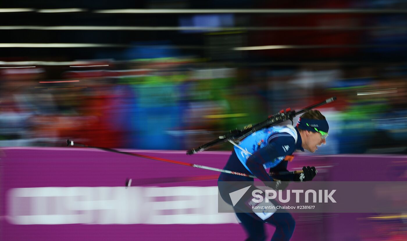 2014 Winter Olympics. Biathlon. Mixed relay
