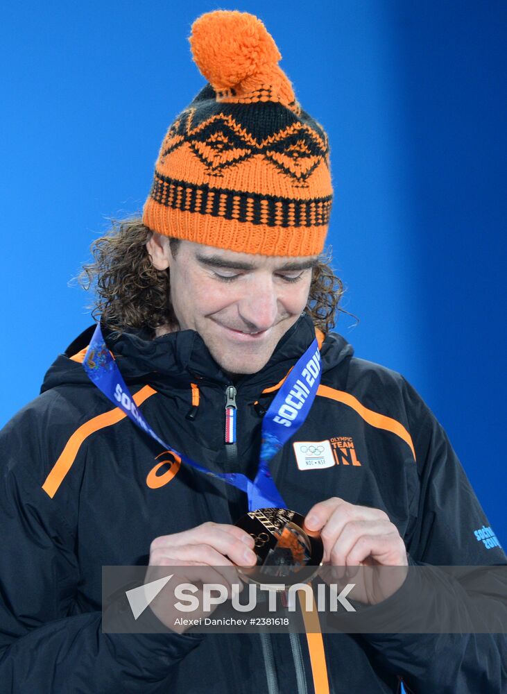 2014 Winter Olympics. Medal ceremony. Day Twelve