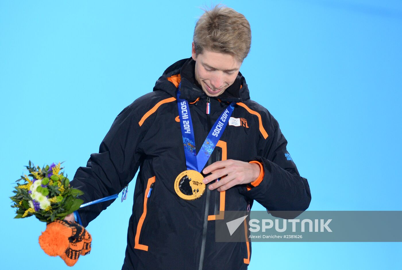 2014 Winter Olympics. Medal ceremony. Day Twelve