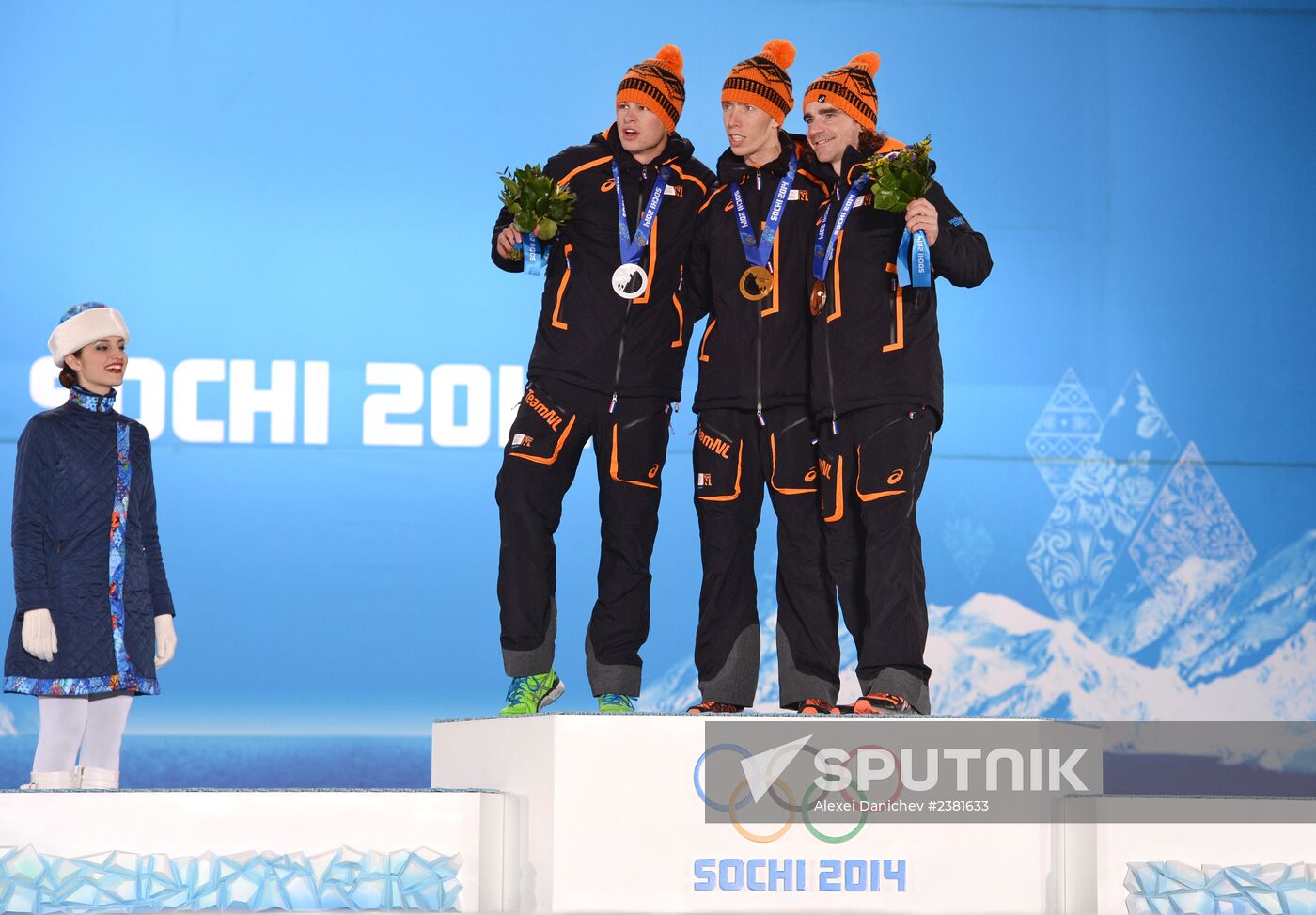 2014 Winter Olympics. Medal ceremony. Day Twelve