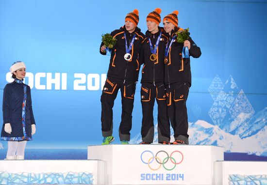 2014 Winter Olympics. Medal ceremony. Day Twelve