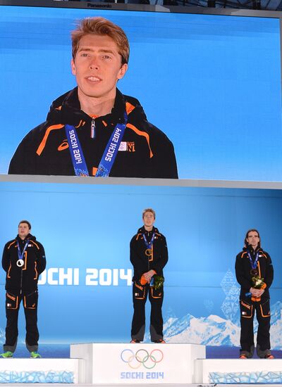 2014 Winter Olympics. Medal ceremony. Day Twelve