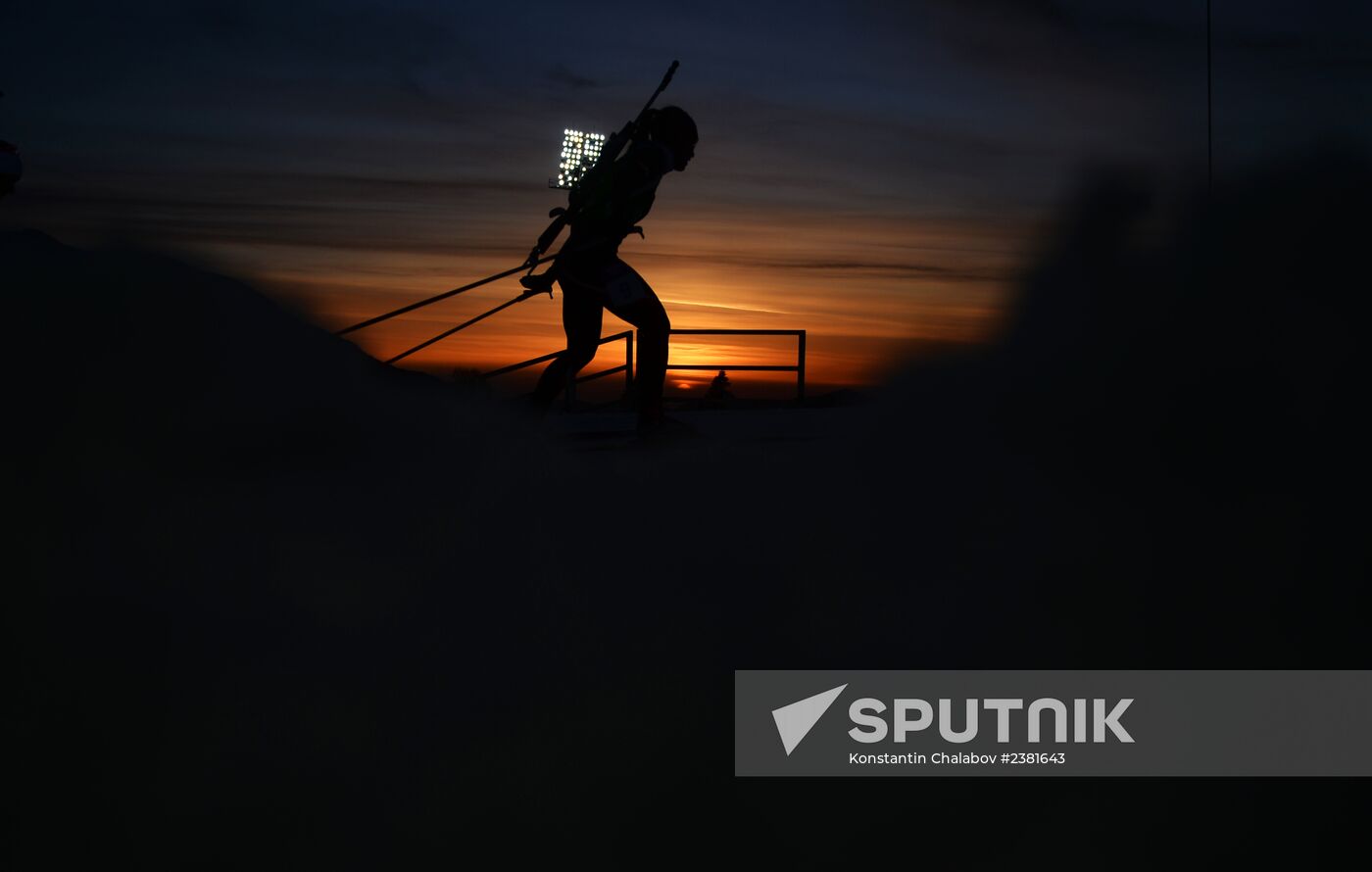 2014 Winter Olympics. Biathlon. Mixed relay