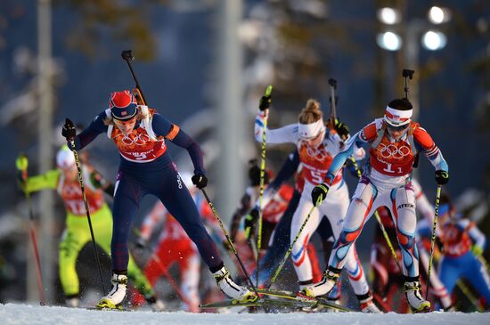 2014 Winter Olympics. Biathlon. Mixed relay