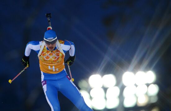 2014 Winter Olympics. Biathlon. Mixed relay