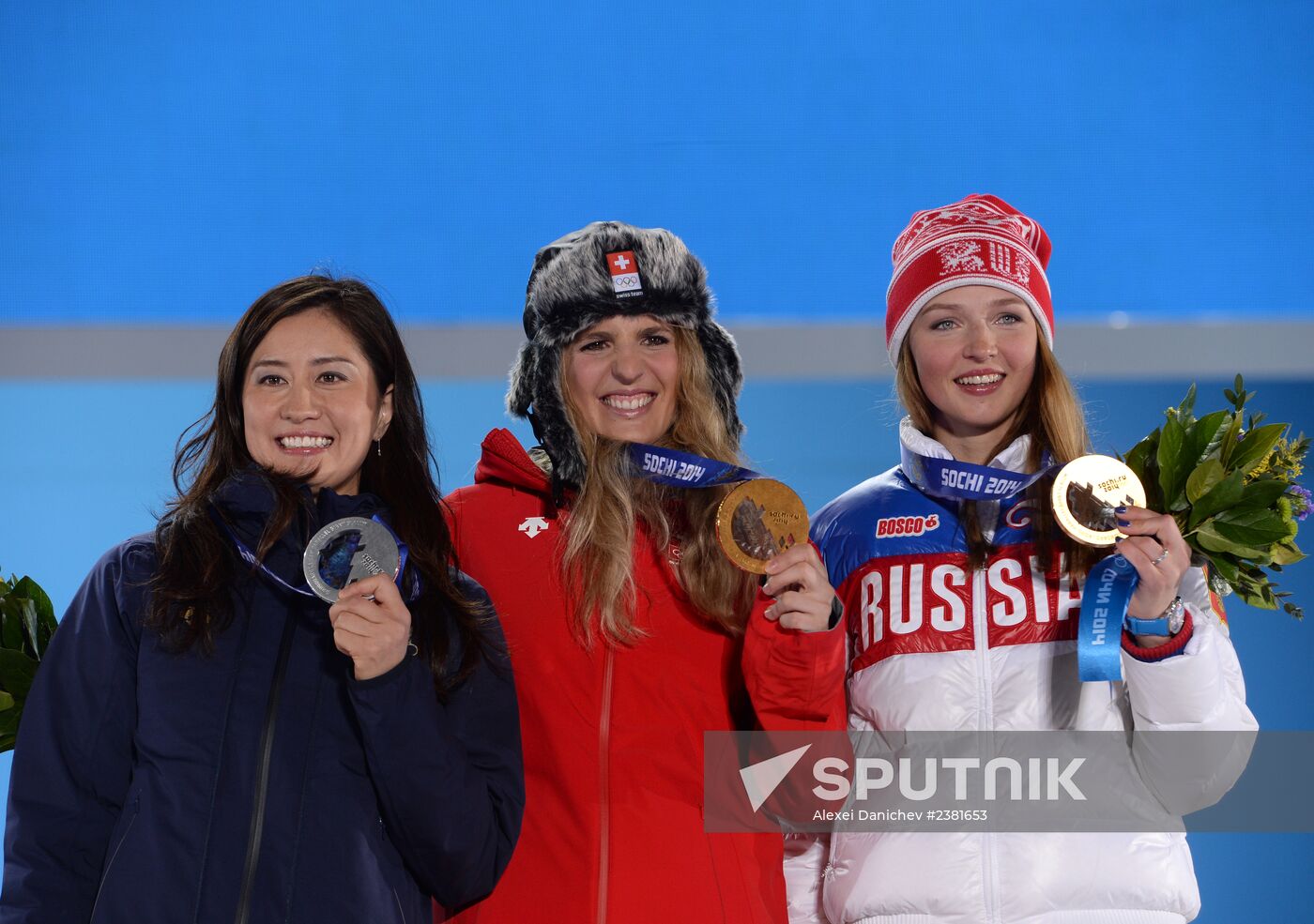 2014 Winter Olympics. Medal ceremony. Day Twelve