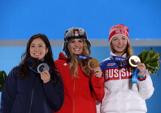 2014 Winter Olympics. Medal ceremony. Day Twelve