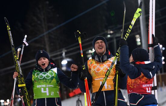 2014 Winter Olympics. Biathlon. Mixed relay
