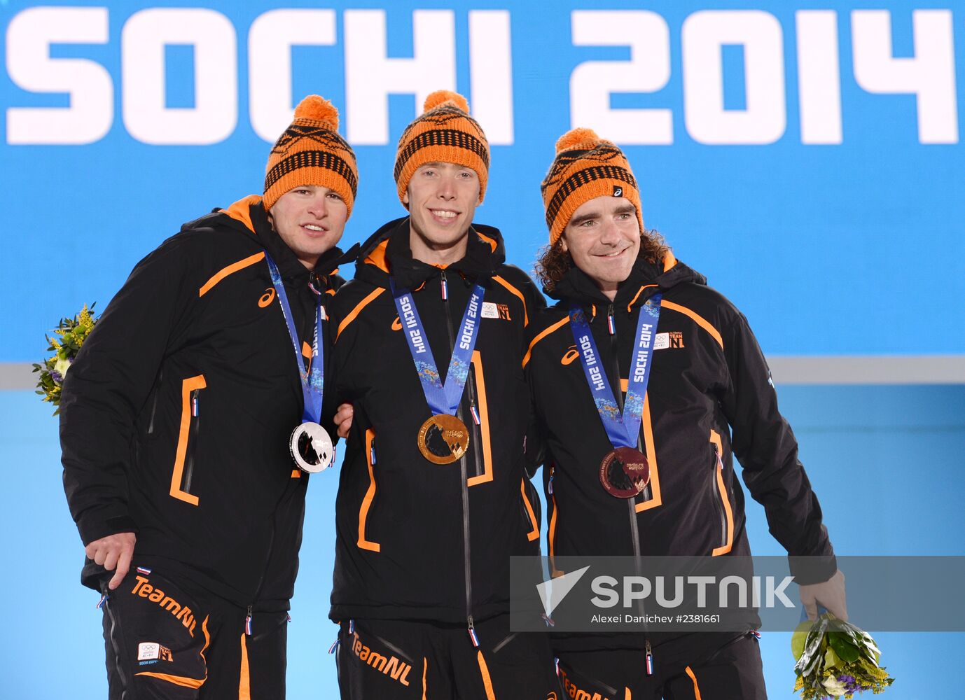 2014 Winter Olympics. Medal ceremony. Day Twelve