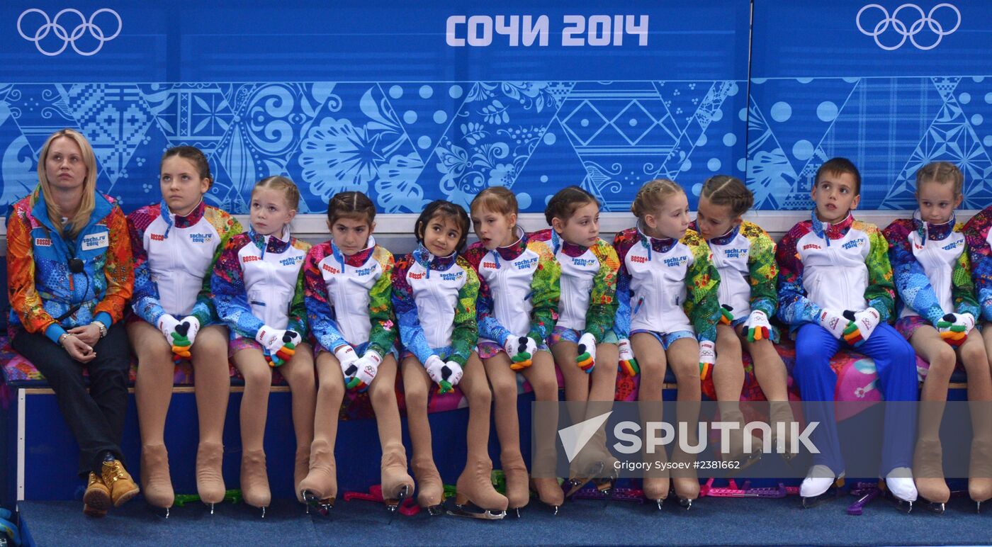 2014 Winter Olympics. Figure skating. Women’s singles. Short program