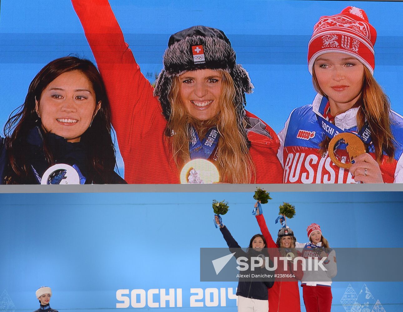 2014 Winter Olympics. Medal ceremony. Day Twelve