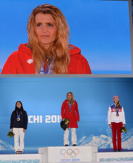 2014 Winter Olympics. Medal ceremony. Day Twelve